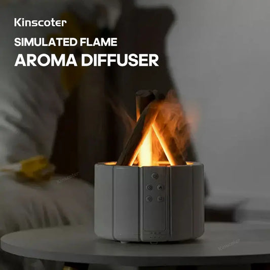 Flame Aroma Diffuser - Ultrasonic Cool Mist Humidifier